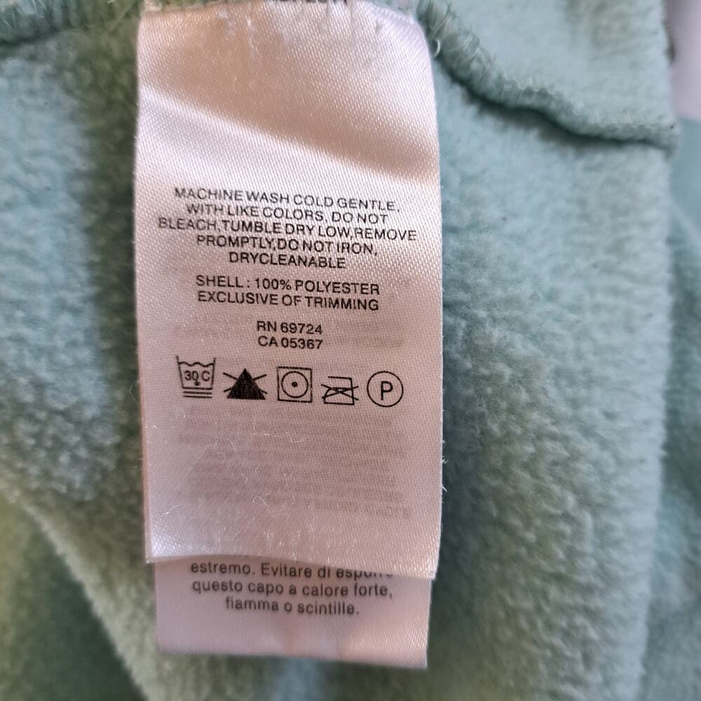 Columbia Full Zip Fleece Jacket Teal  Girl's XL - Picture 5 of 9